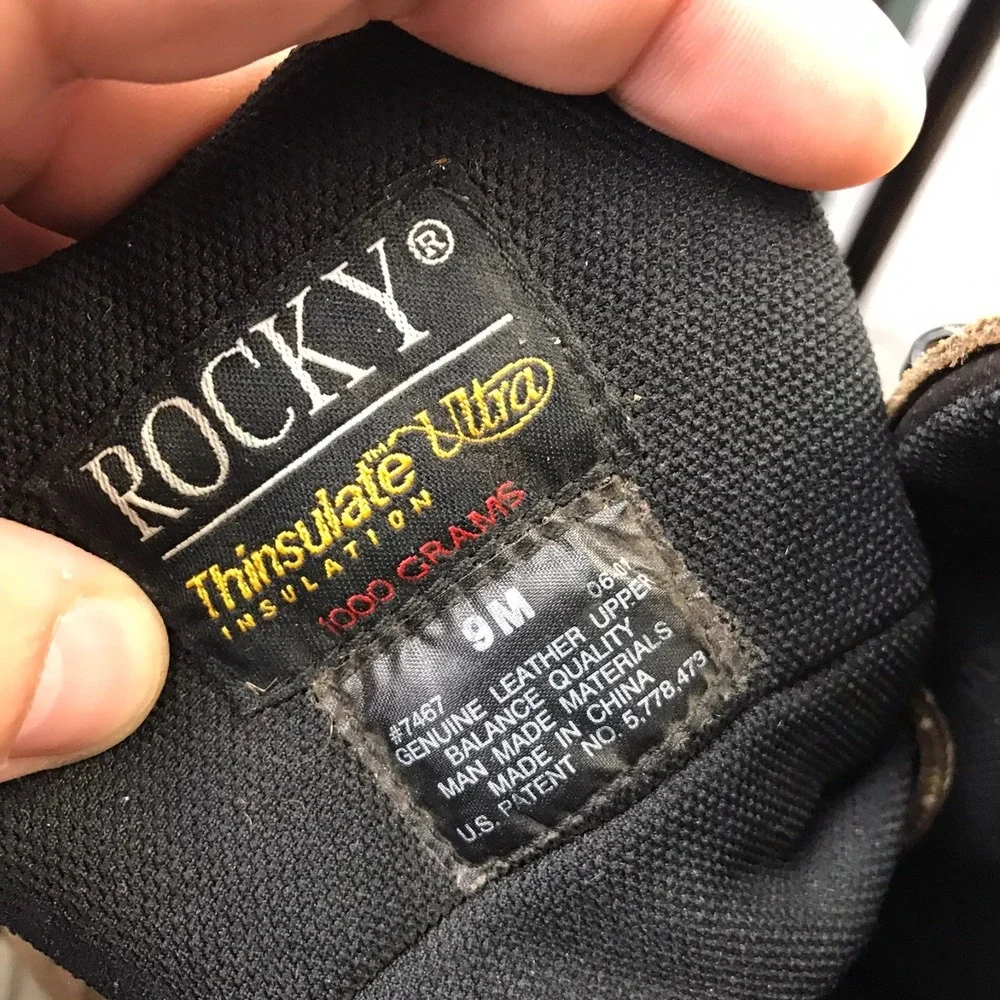 Rocky‎ BlizzardStalker Waterproof Insulated Boots 9M Mossy Oak Camo Hunting Work
